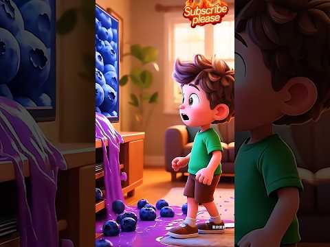 Jus buah keluar dari TV! #shorts #amimasi #kartun