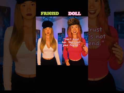 POV your friend got turned into a doll😨😳 #skit #acting #shorts