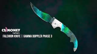 Falchion Knife Gamma Doppler Gameplay