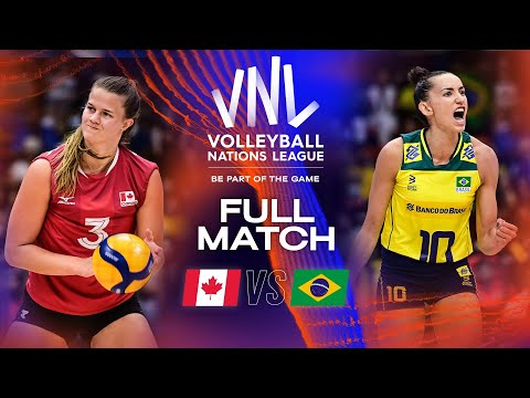 Gabi’s Fierce Fight 😤 Canada vs. Brazil - Full Match | Women's VNL 2023