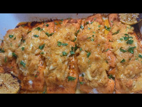 CRAB STUFFED SALMON