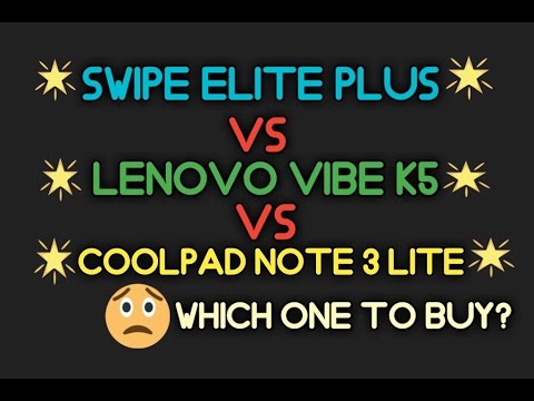 (ENGLISH) Swipe Elite Plus VS Lenovo Vibe K5 VS Coolpad Note 3 Lite - Which One To Buy? Sunday Series # 2