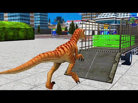 Wild Zoo Dinosaur Truck Transport Games - Android Gameplay