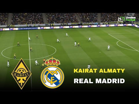 KAIRAT vs REAL MADRID 🔴 Ligue des Champions Match simulation pes21 jeu vidéo