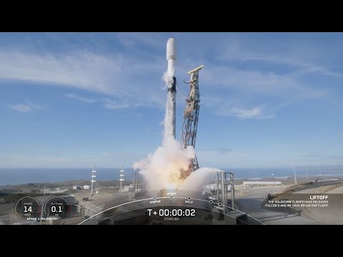 Blastoff! SpaceX launches 22 Starlink satellites from California, nails landing