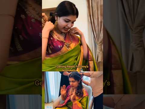 Getting Ready For Omy's♥️Noolukettu👼🏻#diyakrishna #neeom #yt#love #new #trending#shorts #vibes #mom