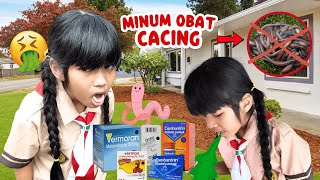 MUNTAH PERTAMA KALI MINUM OBAT CACING!!