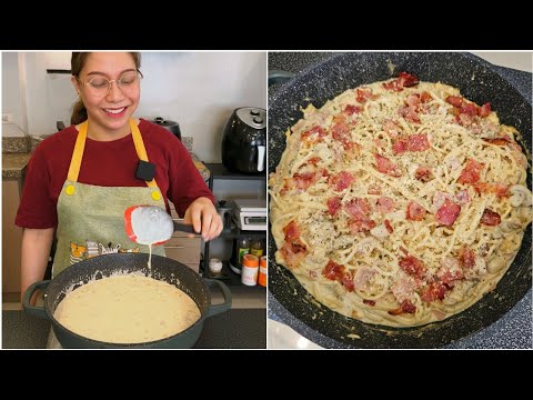 Easy creamy spaghetti | Cream pasta recipe