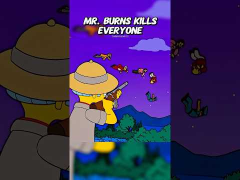 Mr. Burns Hunts Everyone Down 😵 #simpsons #shorts