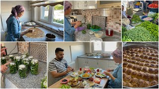 KAHVALTIYA PEKSEMET YAPTIM👍🏻 PAZARA GİTTİK✅KAYNAR SU VE KAYNAR SİRKELİ TURŞU YAPIMI