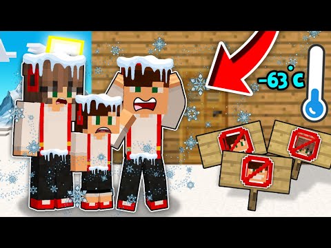 MOJA RODZINA ZOSTAŁA WYGNANA W NAJZIMNIEJSZE MIEJSCE W MINECRAFT?! GPLAY & LAKI