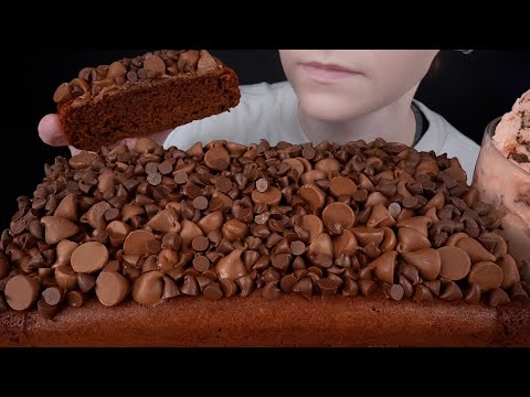 ASMR Homemade Chocolate Cake & Ice Cream Dessert Mukbang | Eating Sounds 먹방