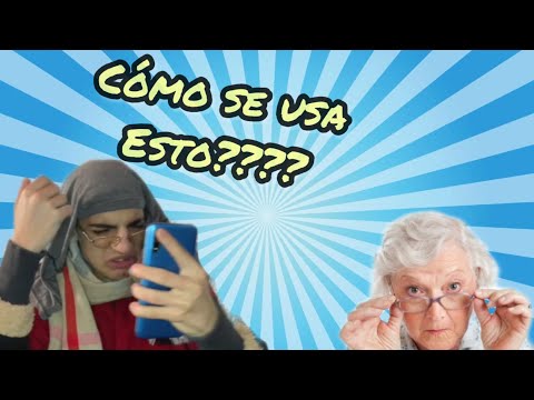 Mi abuela usando un celular por primera vez