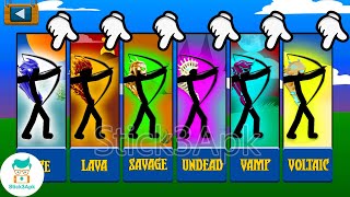 STICK FIGURE GET ALL SKINS ARCHIDONS TOURNAMENT VS GIANT BOSS | Stick War Legacy Mod | Stick3Apk