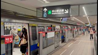 台北捷運淡水信義線尖峰時段景象|| Taipei Metro Rush Hour Action - Tamsui-Xinyi Line (Red Line)