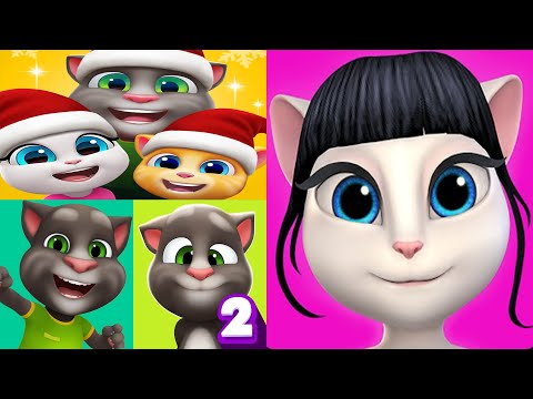 My Talking Tom2 vs My Talking Angela vs My Talking Tom vs Talking Tom Friends Angela special Ep4211