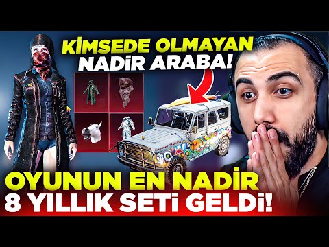 OYUNUN 8 YILLIK EN NADİR İLK DESTANSI SETİ GERİ DÖNDÜ!! 😱 (KİMSEDE OLMAYAN ARABA) | PUBG MOBILE
