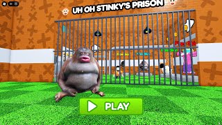 STINKY'S PRISON RUN OBBY New Update Roblox - All Bosses Battle FULL GAME #scaryobby #roblox