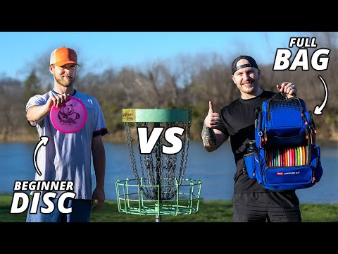 Pro Disc Golfer (beginner disc) vs Amateur (full bag)