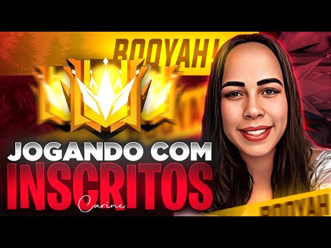 Quintou​🟤​​FREE FIRE AO VIVO​​​​​​🟤RUMO AO ELITE🤎JOGANDO COM INSCRITOS🤎Carine Alves🤎