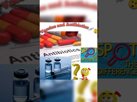 Antibiotic ≠ Vaccine ❌ Discover how both fight diseases differently! 💊🛡️#shorts #viralshorts