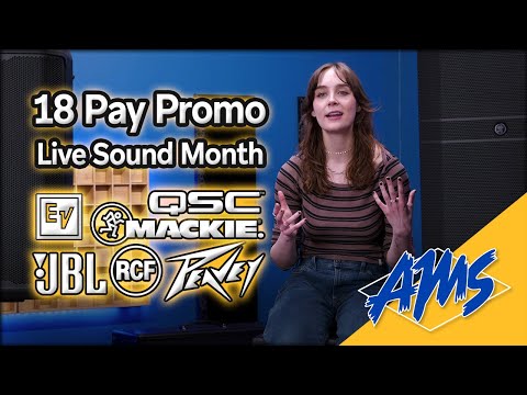 AMS Exclusive! 0% Interest 18-month Payment Plans for Live Sound Month are Here