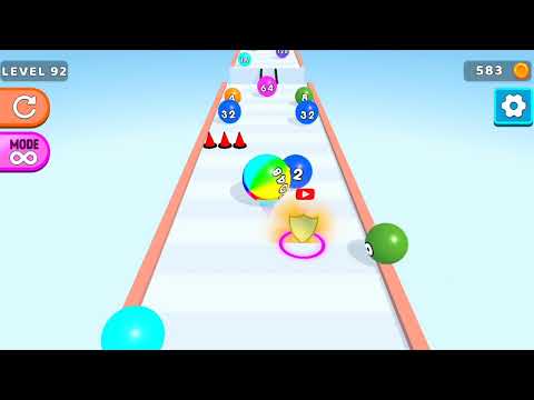 Epic Ball Run 2048 Merge Race Run 3D ! All Levels Gameplay (90-95) android, ios