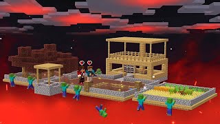 AGORA NOSSA BASE ESTA 100% SEGURA CONTRA ZUMBIS- SkyBlock Apocalipse #5