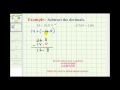 Subtraction and Addition of Decimals