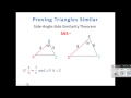 Proving Triangle Similarity: AA, SAS, and SSS Methods