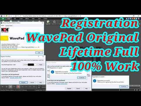 Wavepad registration code Archives download