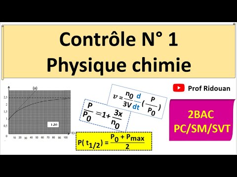 أحسن تمرين في  correction controle 1 physique 2Bac  Suivi