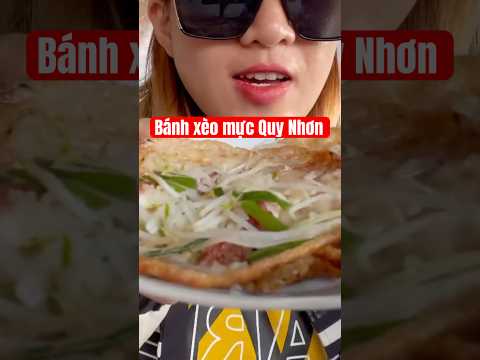 Bánh xèo mực giòn và ngon mời bạn ăn nha 🫶🏻 #shorts #short #bánhxèo #food #delicious #fyp #quynhon