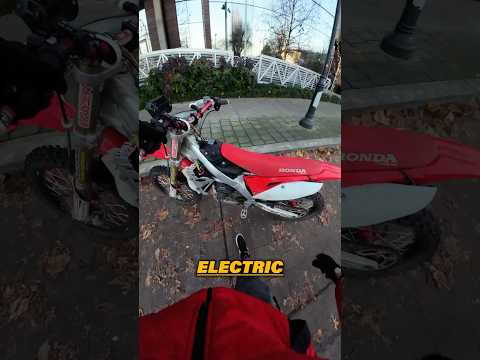 He Built A DIY Electric CRF450! 😱 #electric #bike