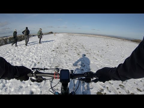view GoPro Hero 7 black - Snowy ride to Swyre Head and on the Purbeck Hills