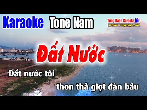 Đất Nước || Karaoke Beat Chuẩn | Tông Nam | Karaoke Nhạc Sống Tùng Bách