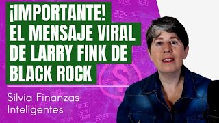 El mensaje VIRAL de Larry Fink gerente de Blackrock