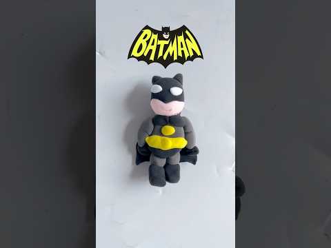 Aku membuat batman dari clay. #superheroes #avengers #batman