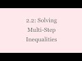 Solving Multi-Step Inequalities Effectively