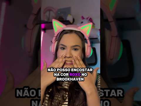 Não Posso Encostar na cor ROXO no Brookhaven😱😳 #roblox #brookhaven
