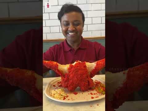 Tovo Spicy Flaming Hot Chicken | Infused Chicken | Honey Chicken Wings | Thenu views | #shorts