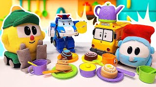 Oyun hamuru videoları! Leo ve Lifty çörek yapıyor! Yeni çay setini açıyoruz!