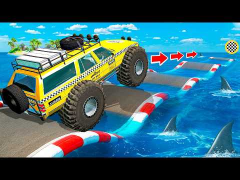 ПРОЕХАЛ ВОДНЫЕ КОЧКИ НА ЧИТЕРСКИХ ТАЧКАХ В ГТА 5! ЭКСПЕРИМЕНТ GTA 5 ОНЛАЙН