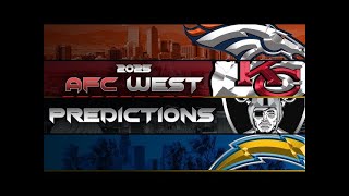 AFC West Predictions