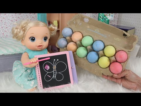 BABY ALIVE NINA FAZENDO ATIVIDADES DIVERTIDAS!ROTINA DA BONECA BABY ALIVE