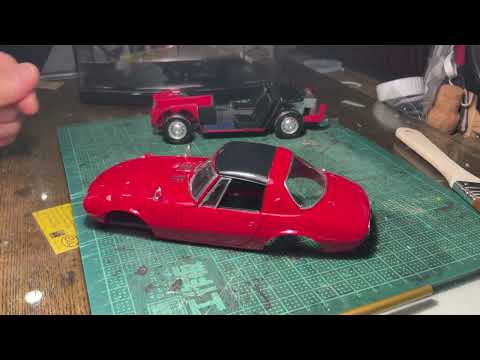 今日の工作　TOYOTA  S800 （アポロ/日東　1/20) ほぼ完成！