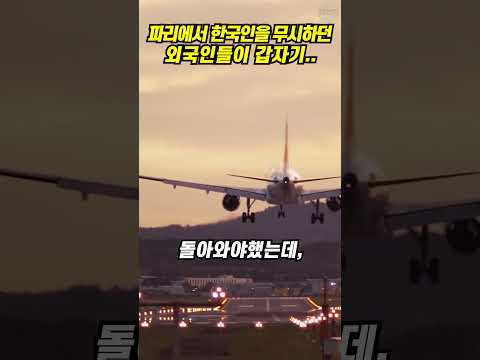[해외반응] 파리에서 한국인을 무시하던 외국인들이 참교육