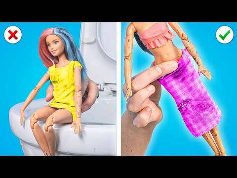 एक्सट्रीम डॉल मेकओवर! || कबूम ज़ूम पेश करते हैं बार्बी हो गई ज़िंदा, DIY कपड़े और जूते!