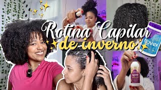 ROTINA CAPILAR NO INVERNO | cuidando do meu cabelo crespo no inverno, rotina capilar e umectação