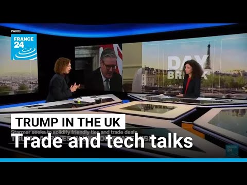 YouTube video thumbnail: Trump's UK Visit Will Mix Trade and Tech Talks With Royal Pomp